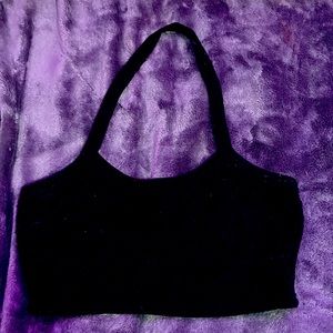 Black crop top